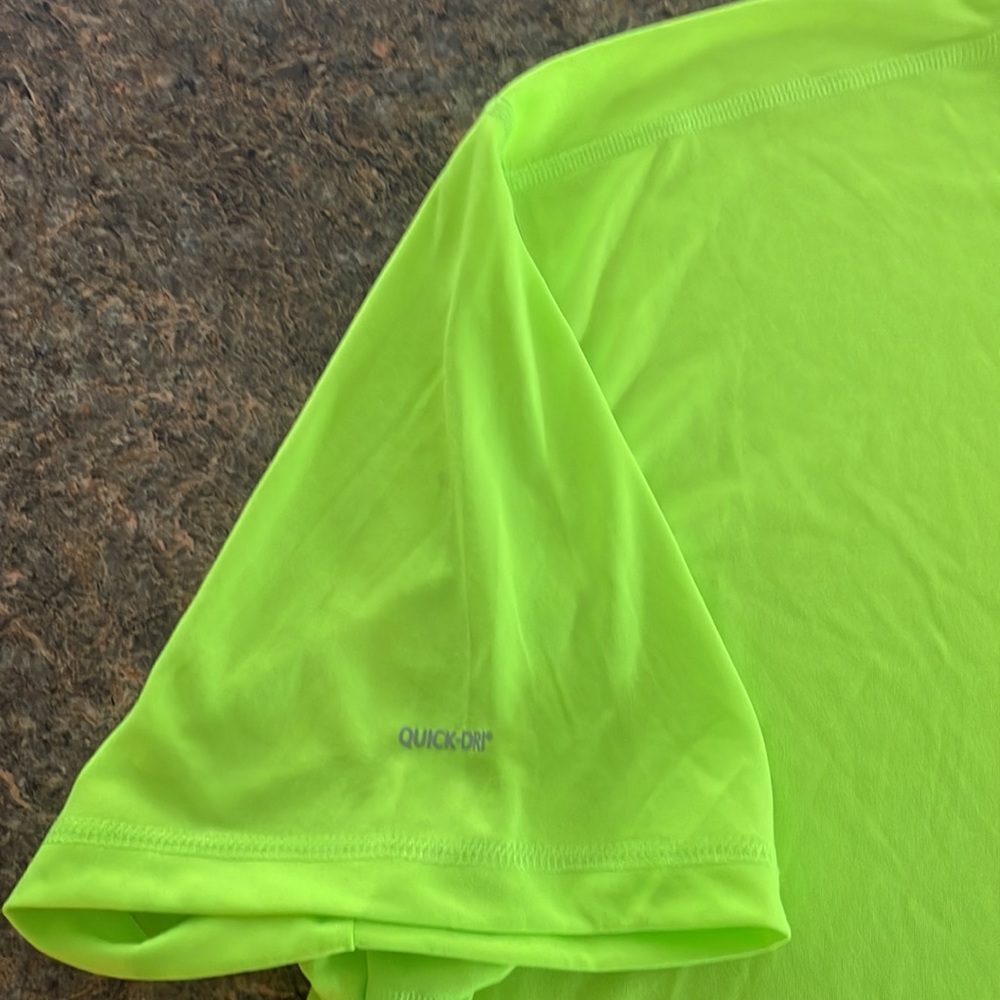 New With Tags Quick-Dri Temp Control Shocking Lime Training Power Tee - Picture 6 of 9
